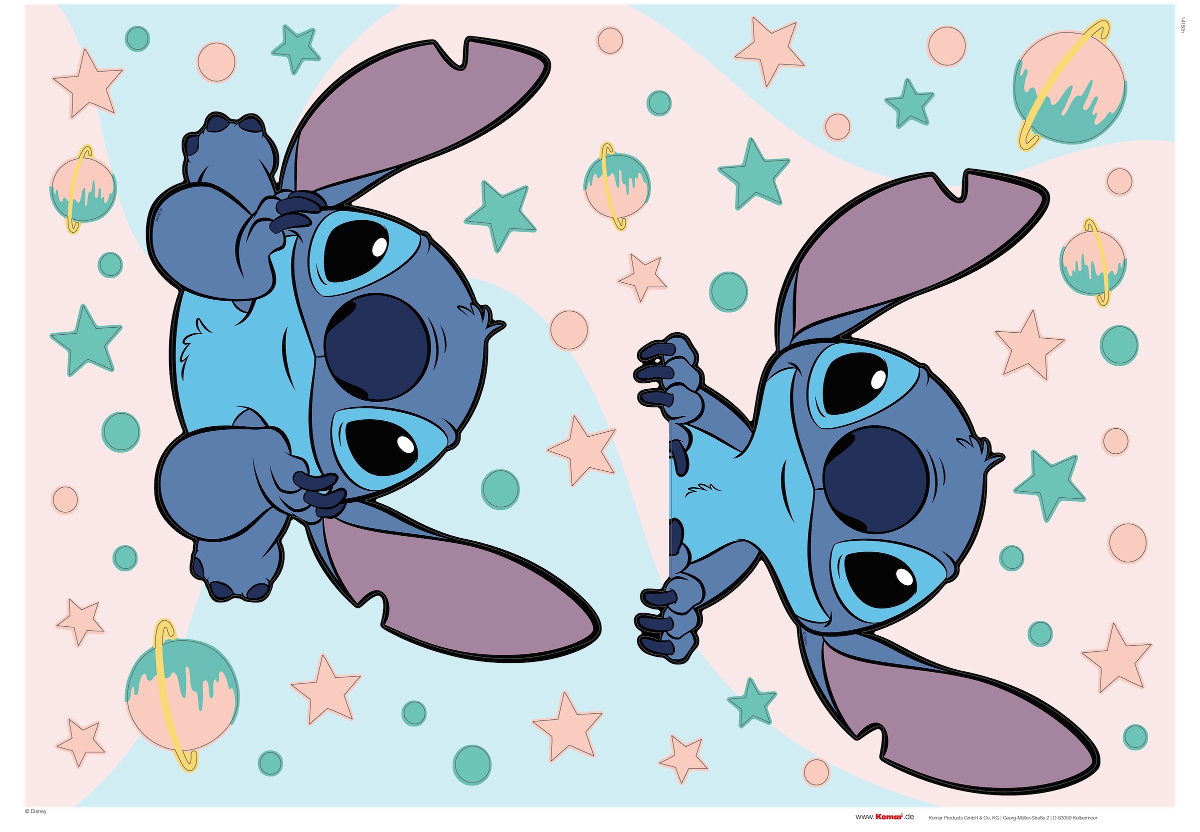 Komar Wandtattoo »Stitch Dream - Grösse 50 x 70 cm« selbstklebend, Wandsticker, Kinderzimmer