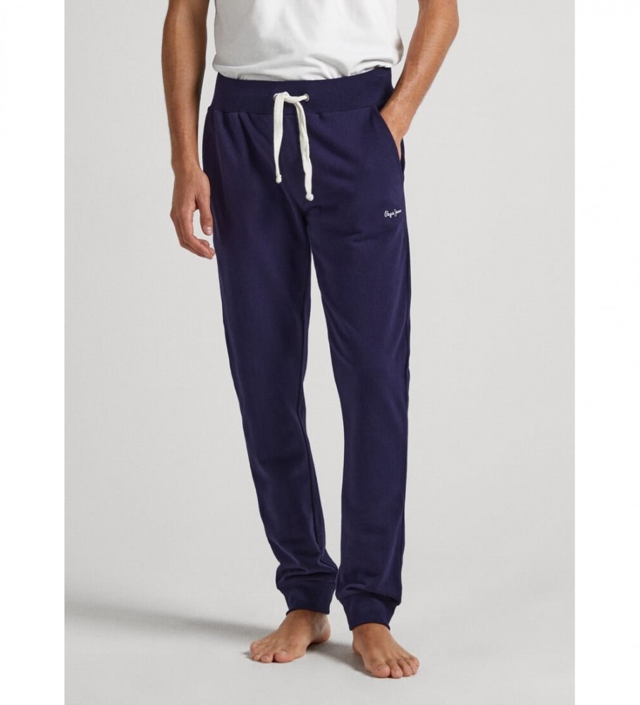 Calças Pepe Jeans Azul Marinho em Tecido Terry
