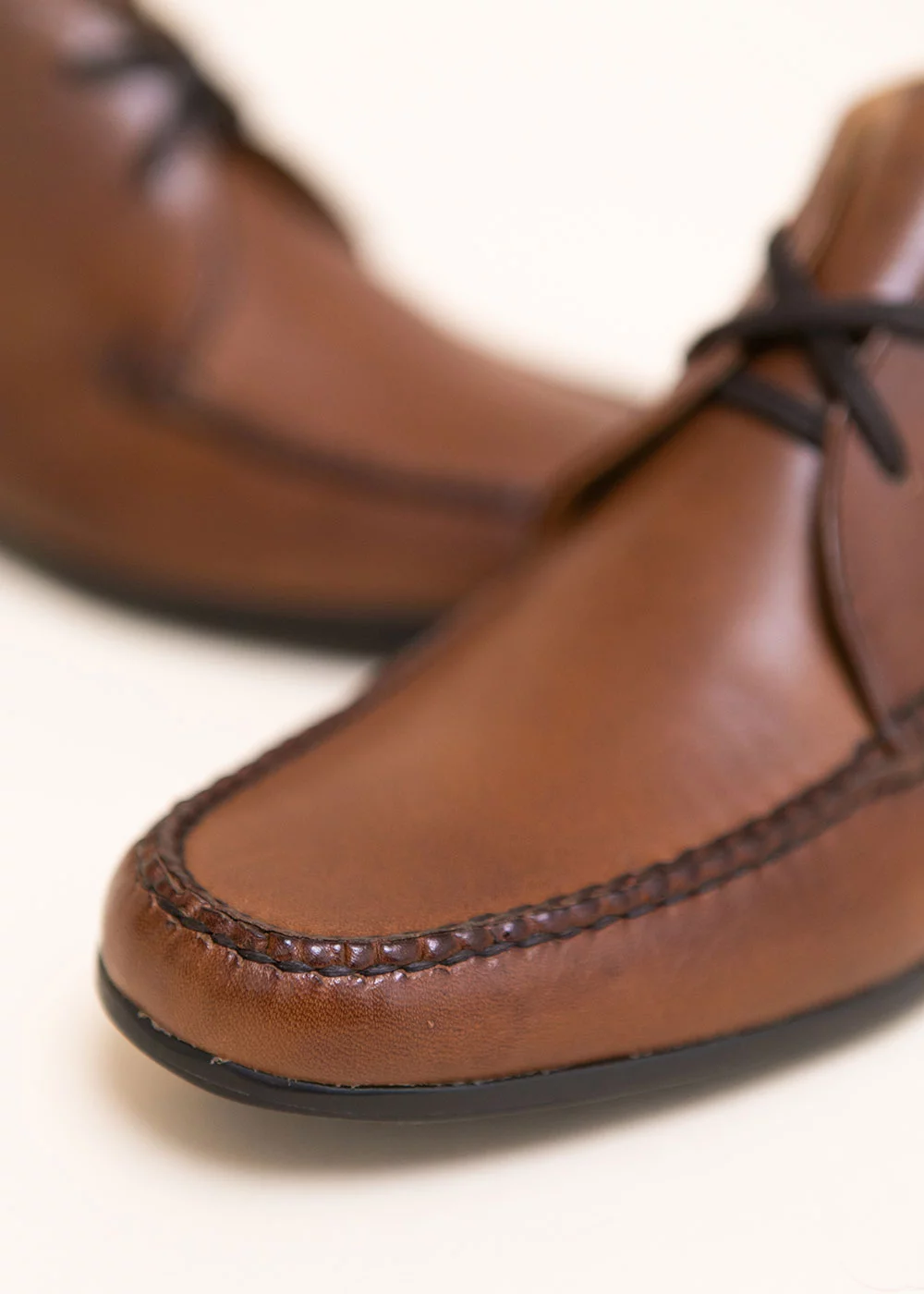BOOTS CHUKKA CUIR CHESNUT