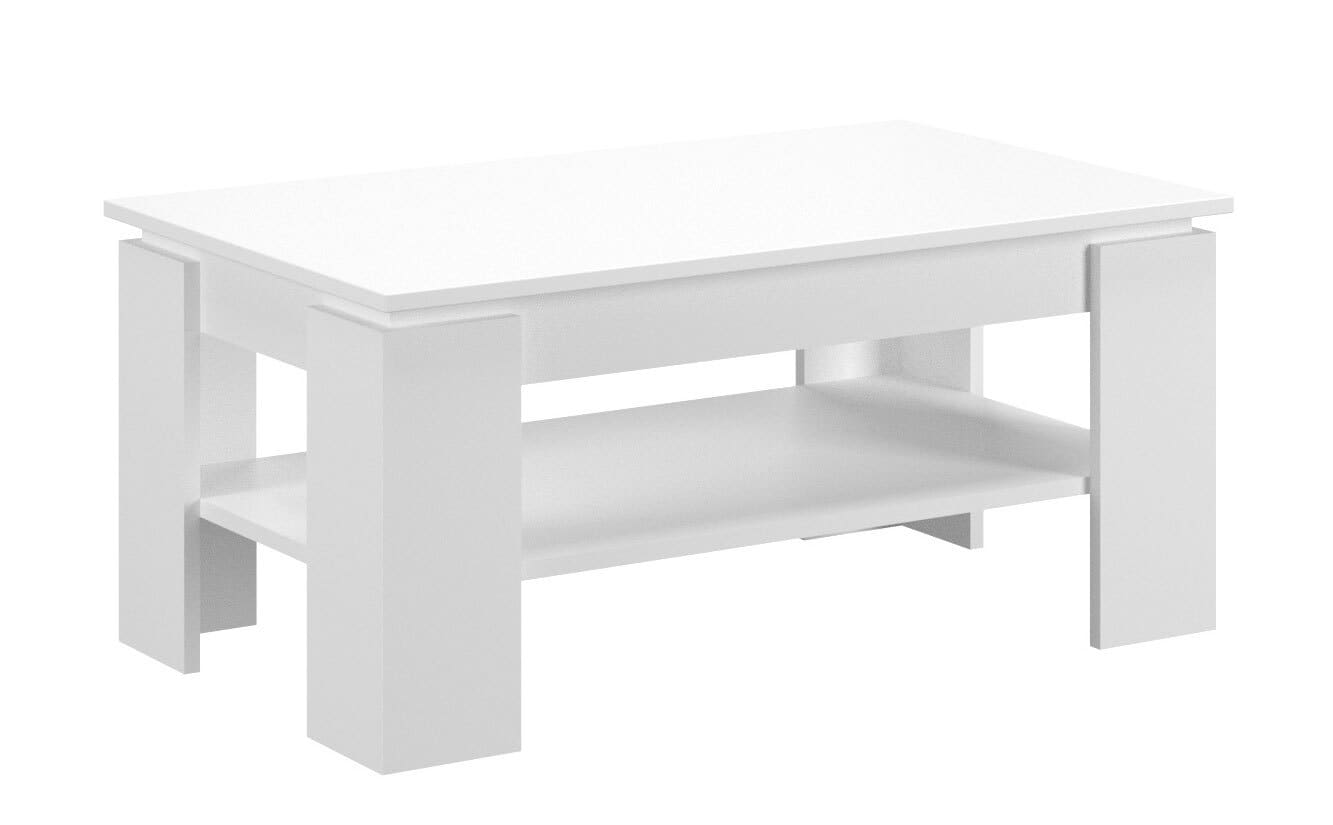 Couchtisch Titan Weiß 100x45x60 cm