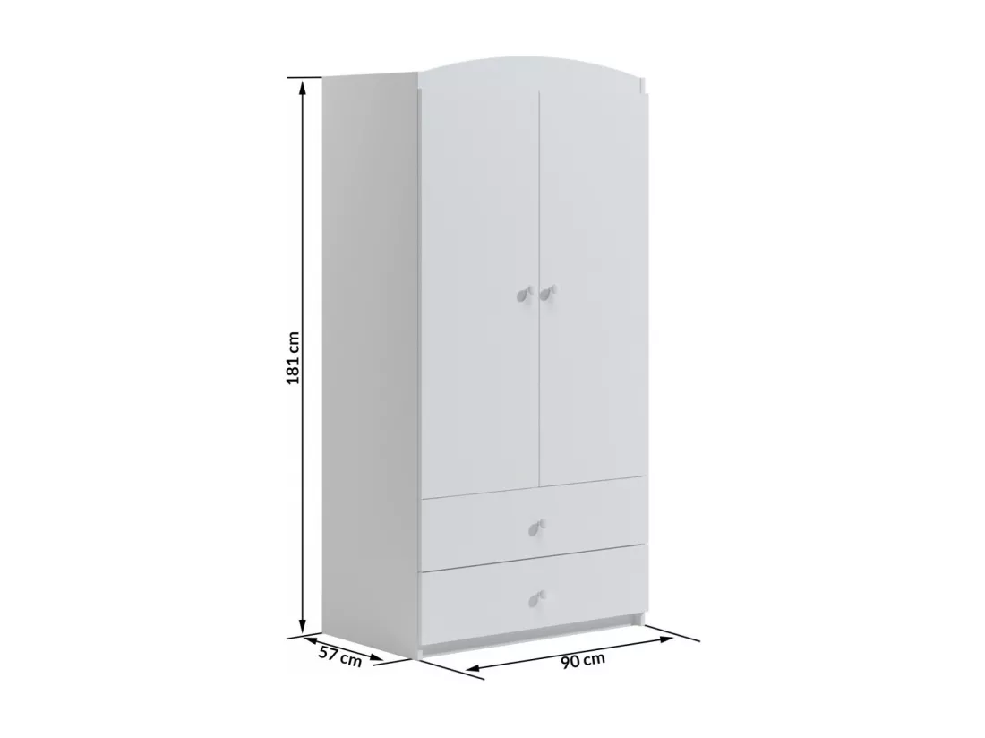 Armoire 2 portes enfant petit dinosaure Drimy