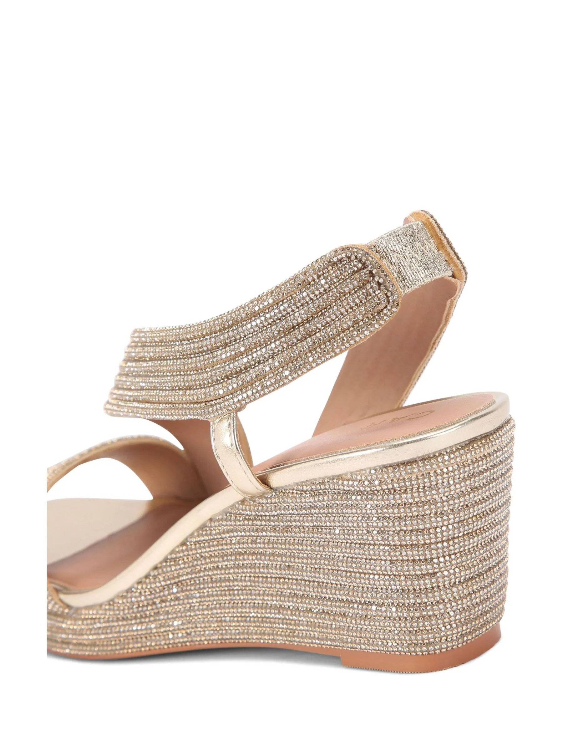 Champagne-goud - Carvela Gala Wedge 70 Sandals