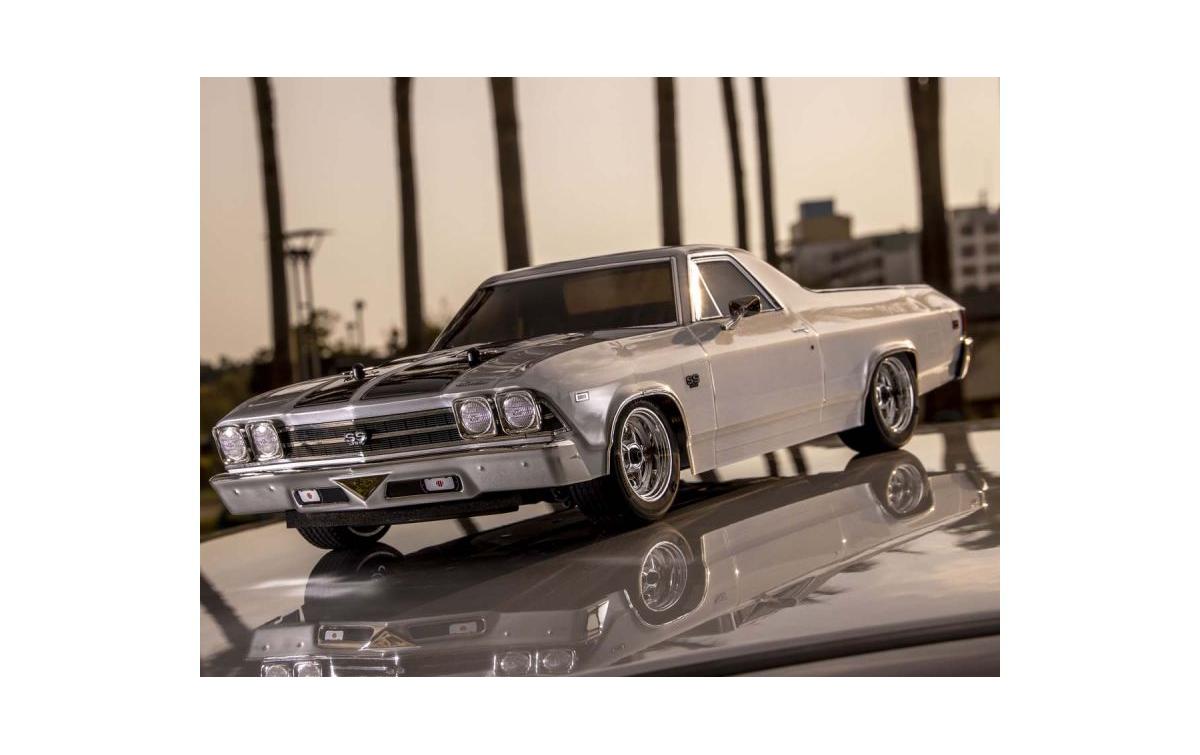 Serienwagen Fazer MK2 Chevy El Camino SS, Grau 1:10, ARTR<br>4WD On-Road Modell mit Detaillierter 1969 Chevrolet El Camino Karosserie