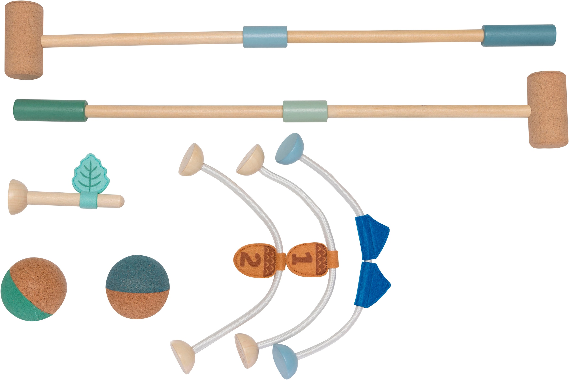 KORKO Spiel »Krocket-Set, Mini Mallets​« Made in Europe