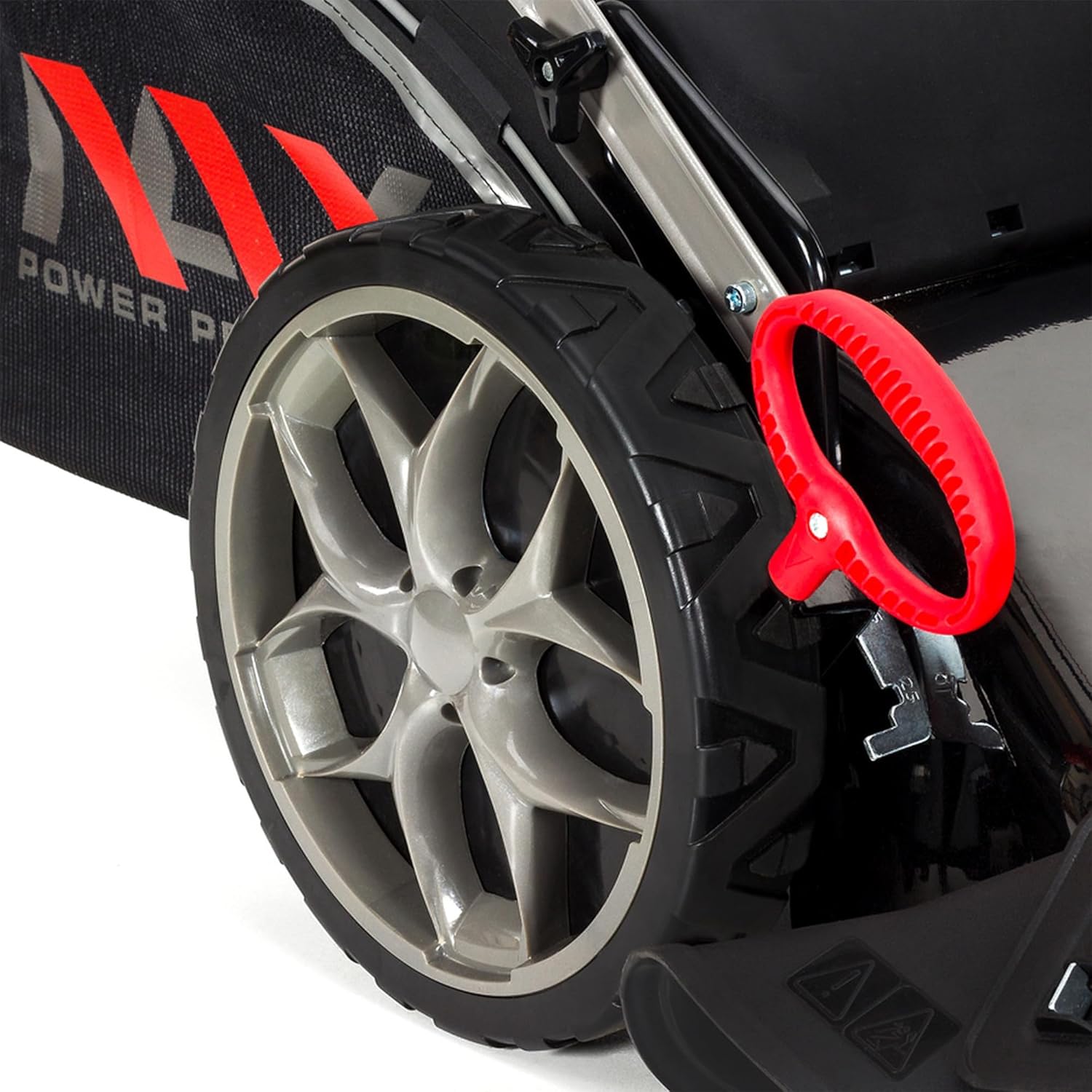 NAX POWER PRODUCTS Briggs & Stratton 5000S Moteur 875Exi Série 190 cm3 ReadyStart Largeur de coupe 56 cm Panier 75L Roues pivotantes avant Tondeuse à gazon à traction à essence