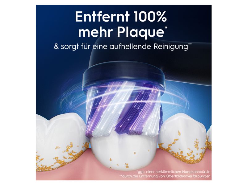 Oral-B Zahnbürstenkopf iO Radiant White Black 4 Stück Ersatzbürsten