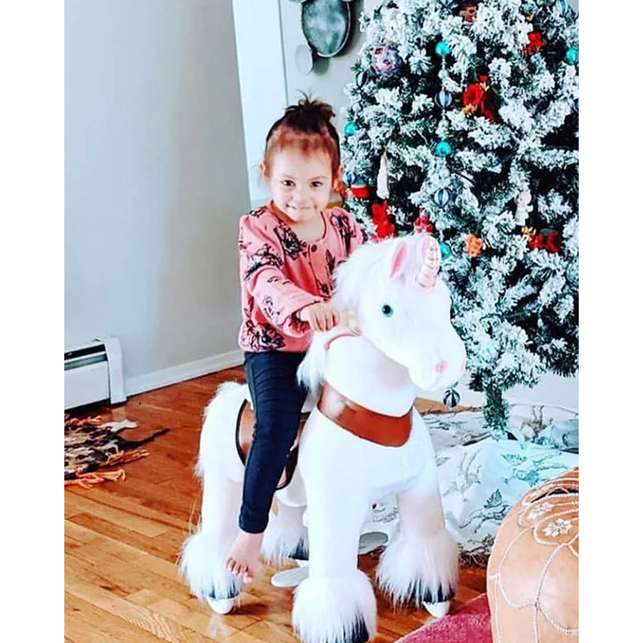 PonyCycle® Weißes Einhorn mit Bremse - groß