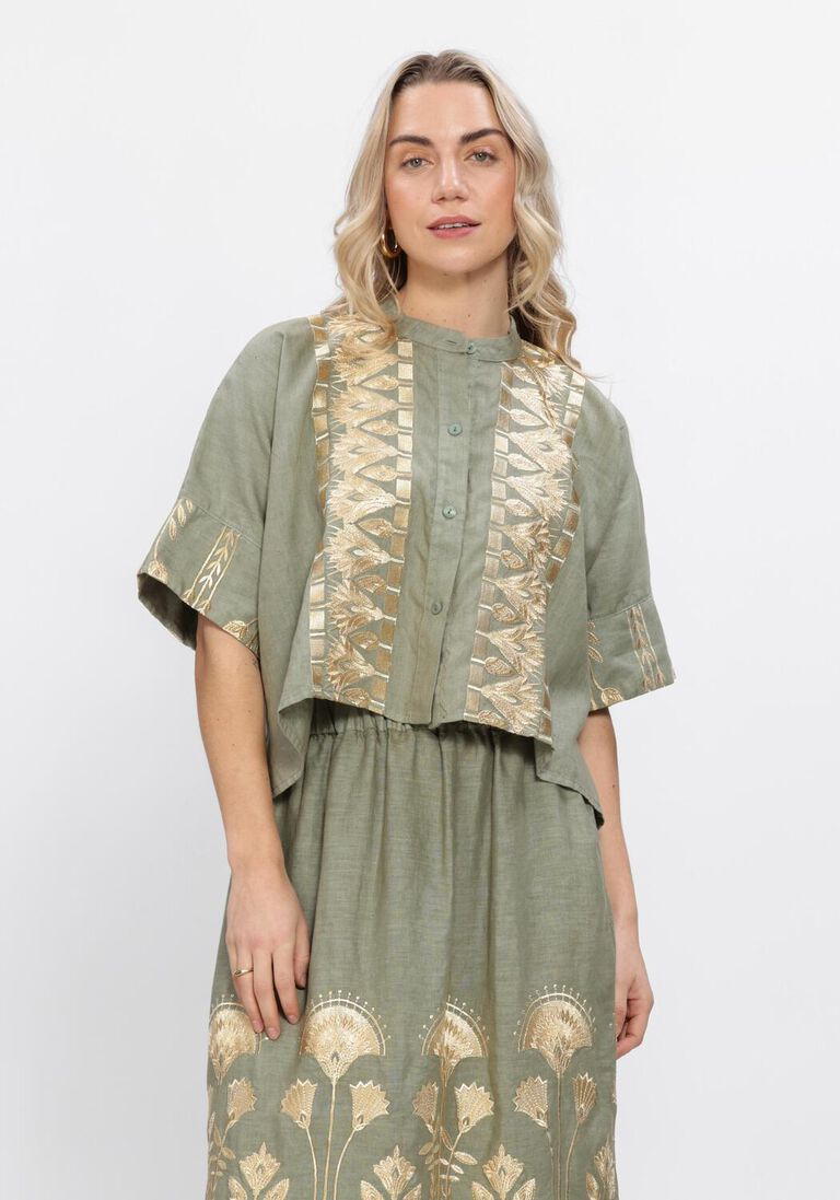 groene greek archaic kori blouses s26k-2075047