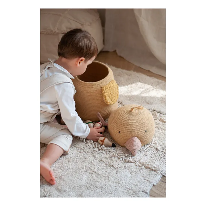Lorena Canals Panière Charlie the chicken | Ocre