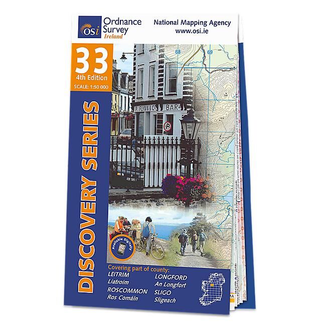 ORDNANCE SURVEY - 33 LEITRIM LONGFORD IRLANDE 1 50 000