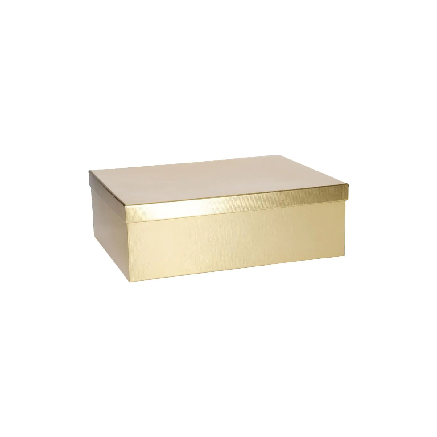 Geschenkkarton Metallic, gold, 26 x 20 cm
