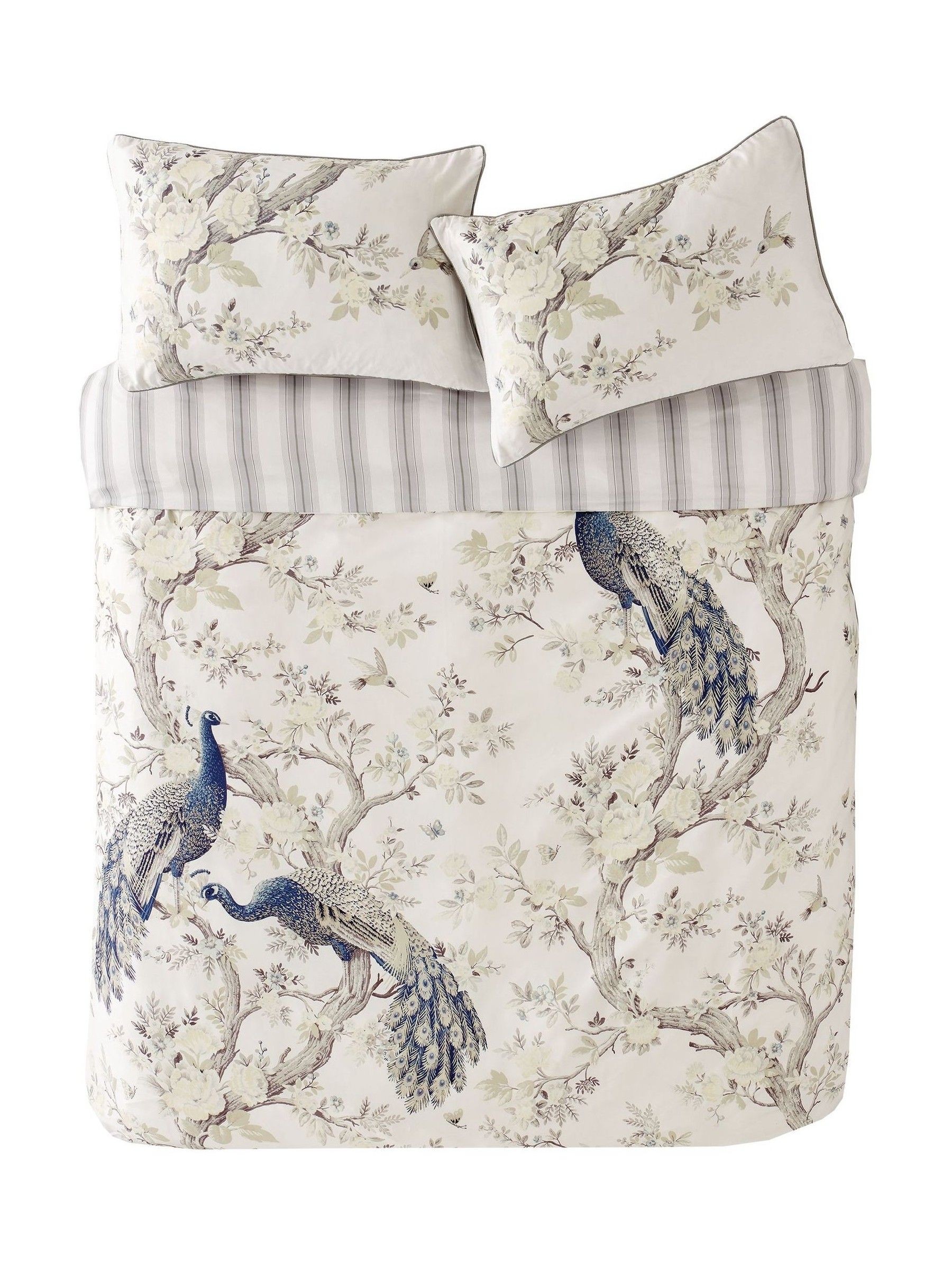 Laura Ashley Belvedere 100% katoensatijn 220 -draads dekbedovertrekset met kussenslopen