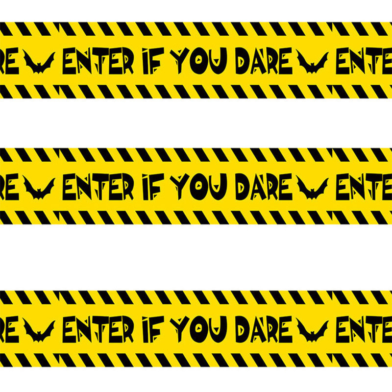 (9m) Halloween Party Absperrband Deko Warnband Gefahrenband - Enter if you dare