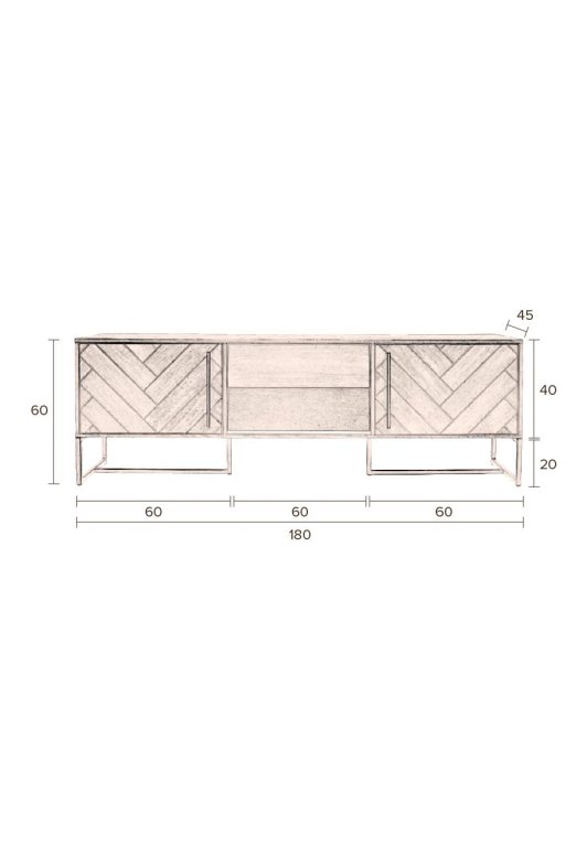 Dutchbone Class dressoir laag acacia