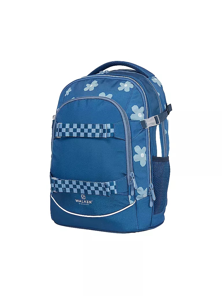 WALKER Schulrucksack Fame 2.0 Uni 90ies Flower Blue blau