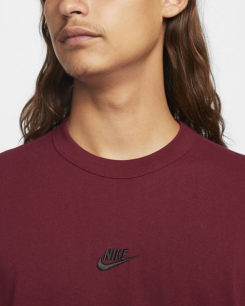 T-shirt Nike Sportswear Premium Essentials Rouge Foncé pour homme