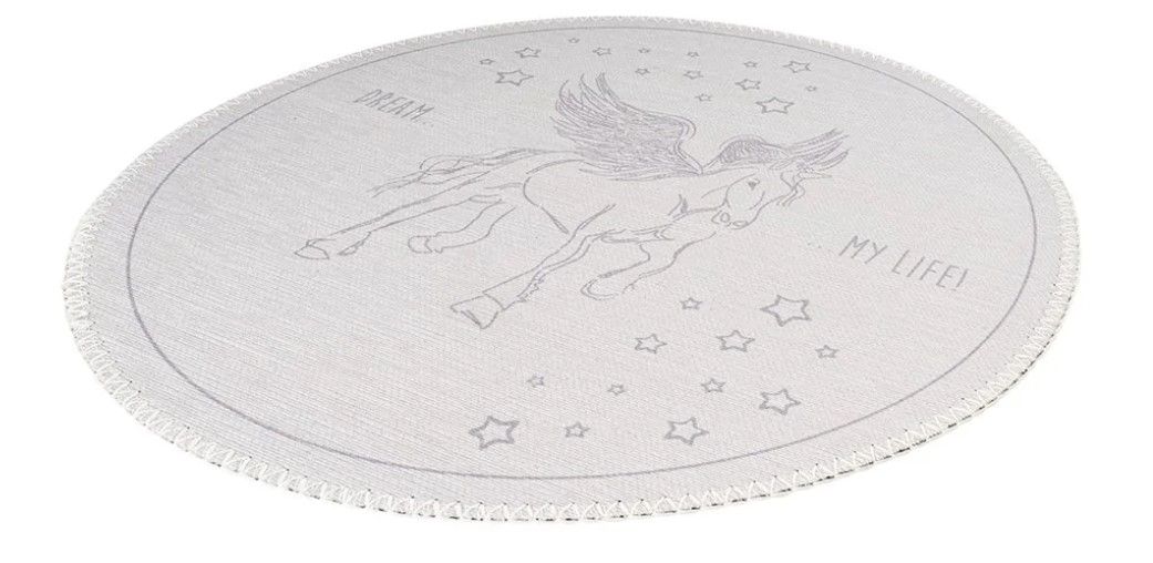 Vloerkleed 200 grijs Bambini ⌀160  cm