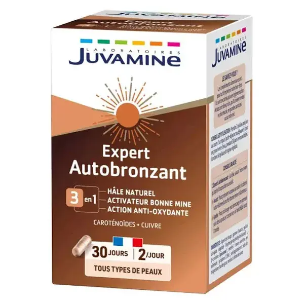 Juvamine Autobronzeador Ativador de Brilho 60 cápsulas