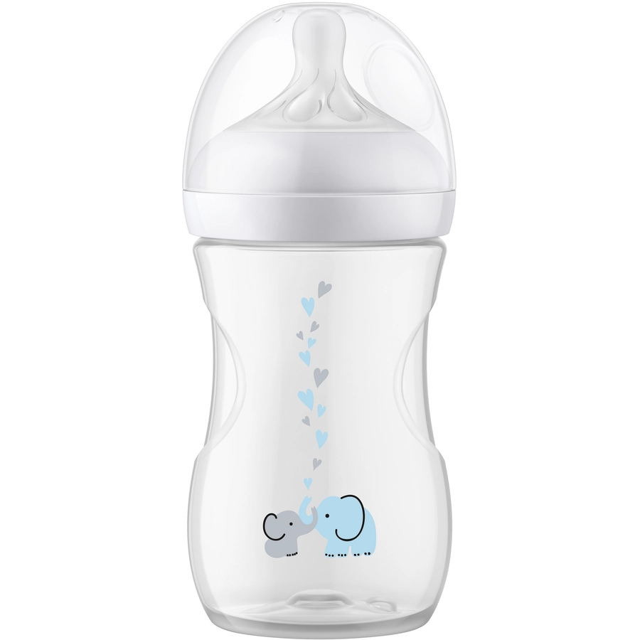 Philips Avent Babyflasche SCY67381 Natural Response mit AirFree Ventil 260ml Neutral Elefant