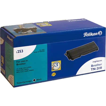 Pelikan Toner-Modul 1253 ersetzt Brother TN-2110, schwarz, 1500 Seiten
