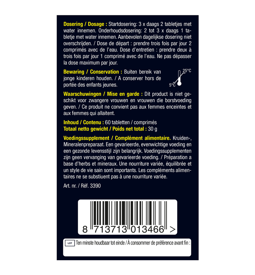 Lucovitaal Vochtbalans (60 tabletten)