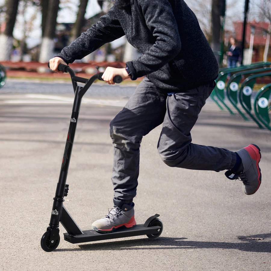 HOMCOM Tretroller für Kinder schwarz