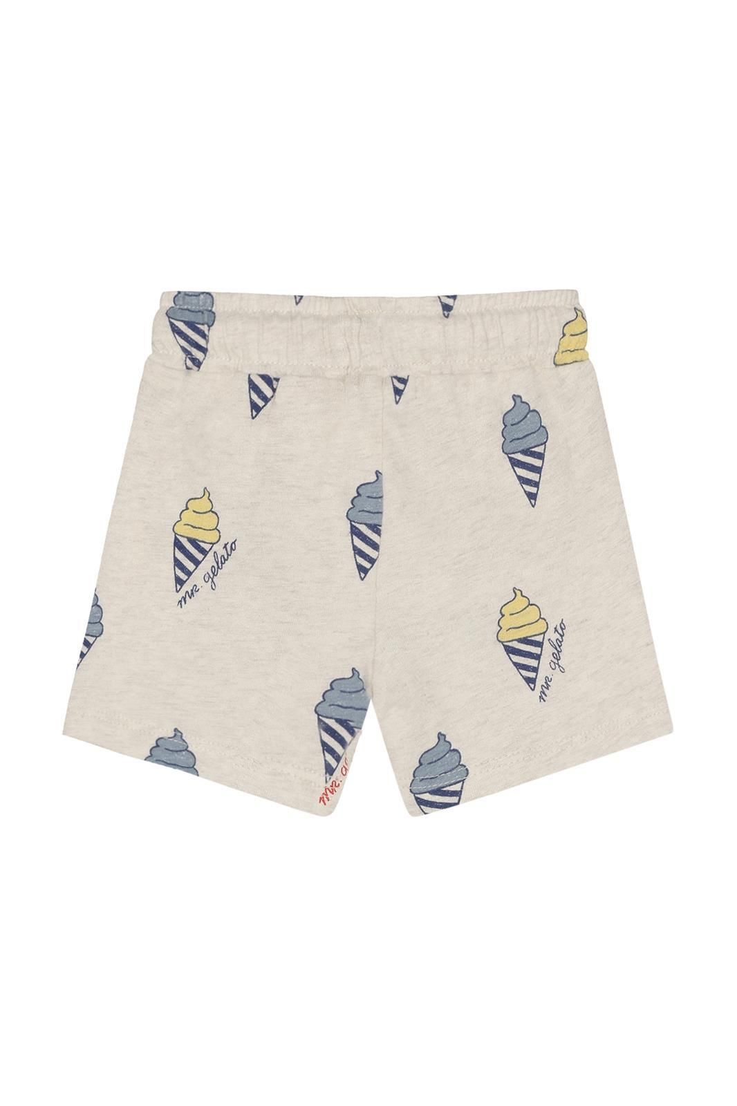 Noppies Baby Korte Broek regular fit all over print - Oatmeal Melange
