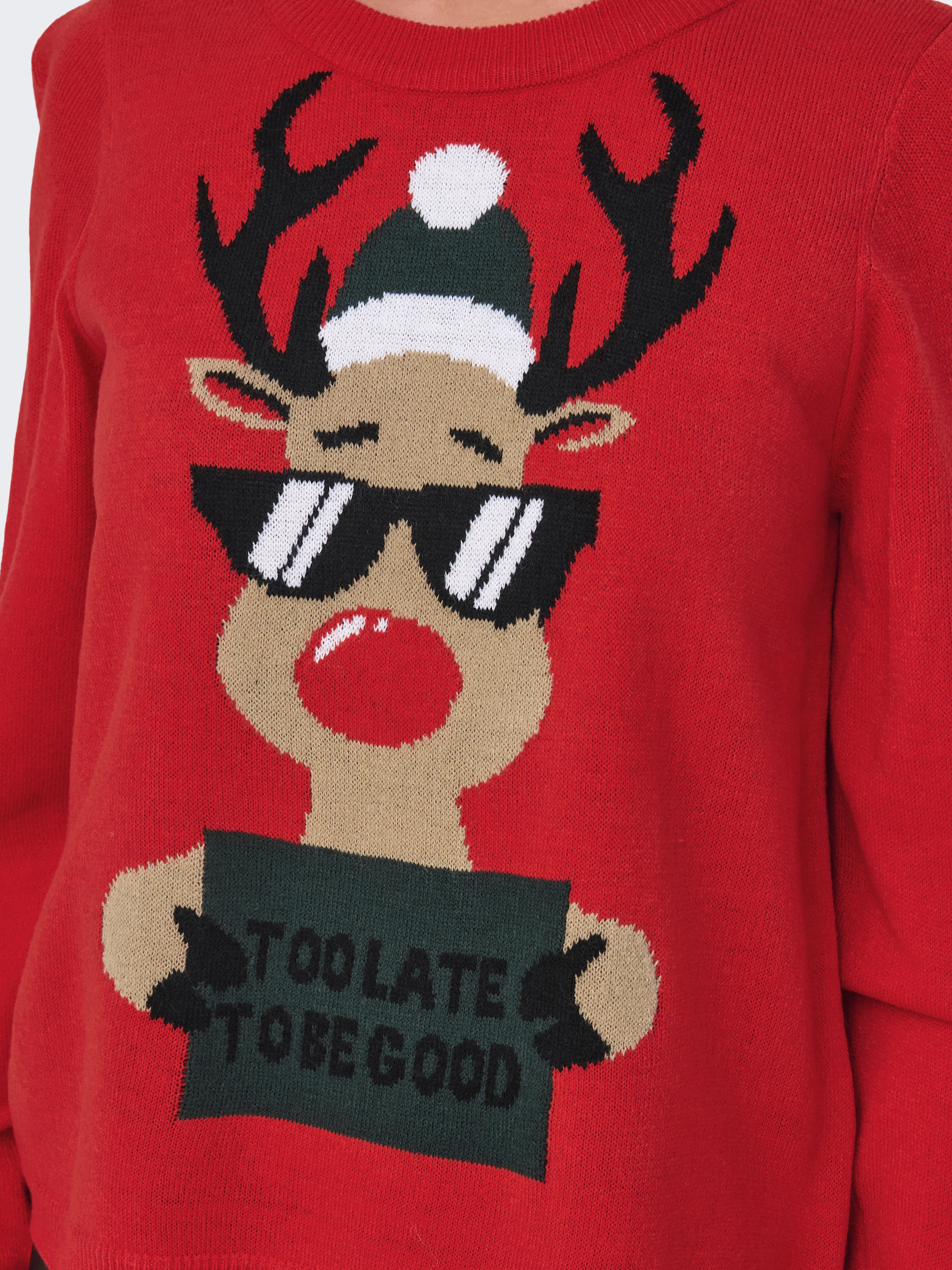 JDYJOLLY Strickpullover True Red