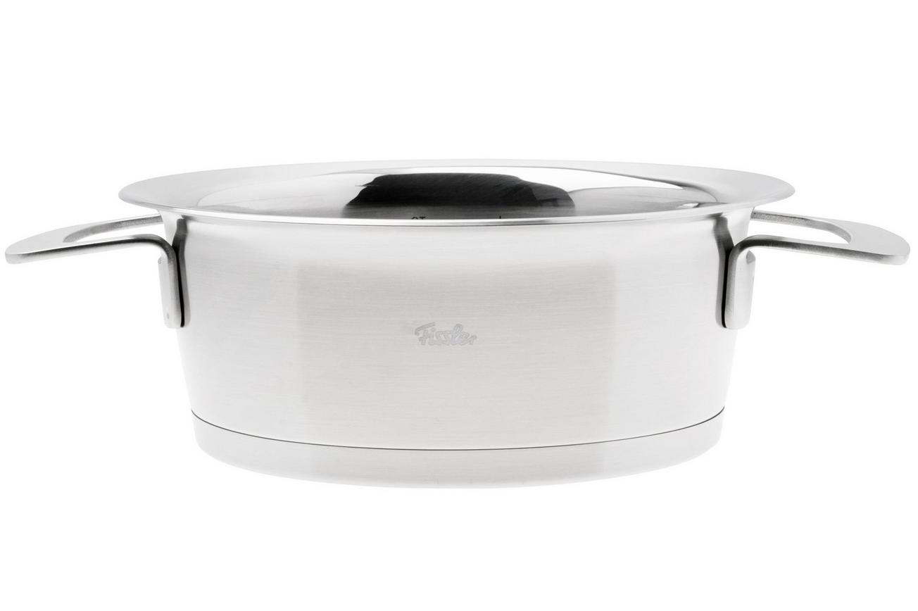 Fissler Phi Collection 016-123-20-000-0 lage kookpan, 20 cm, 2.3L, glazen deksel