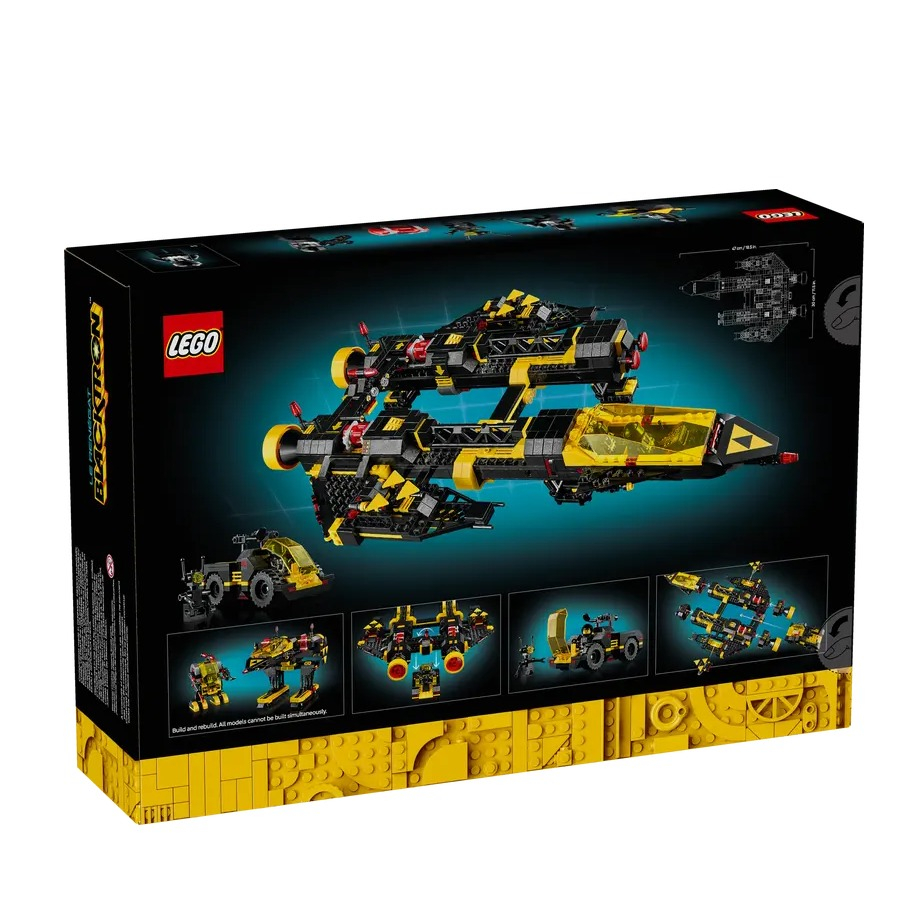 (1151-tlg. Set) Icons Klemmbausteine Raumschiff Spielzeug Modell Bausatz (10355) - Blacktron Renegade