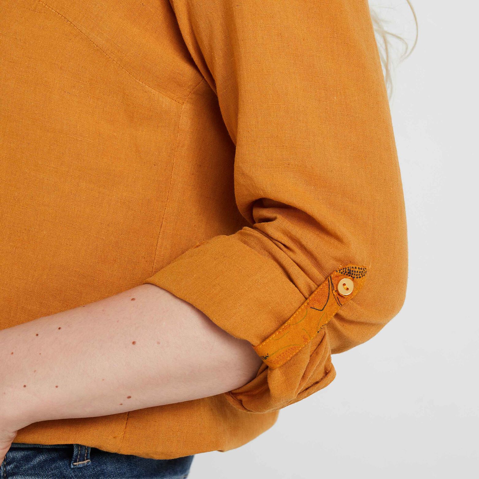 Blouse en coton et lin femme
