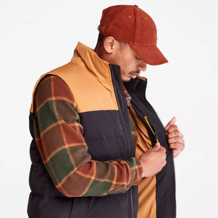 Colete acolchoado Welch Mountain para homem, na cor preta.