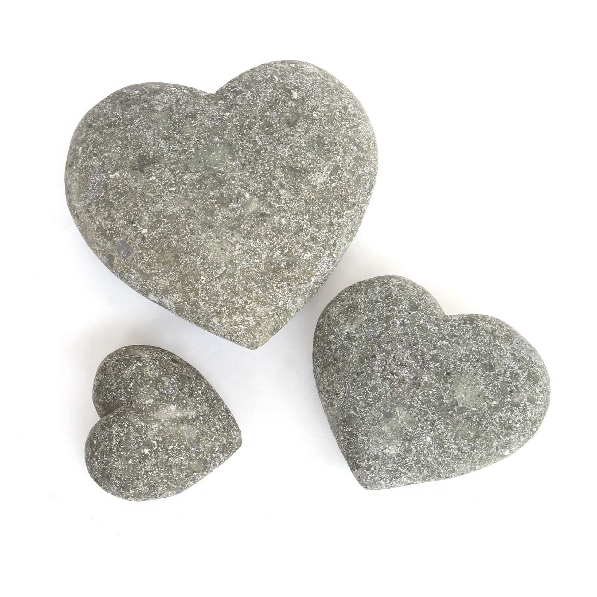 Steinherz, natur, T 17 cm, B 16 cm, H 8 cm von fischer's lagerhaus