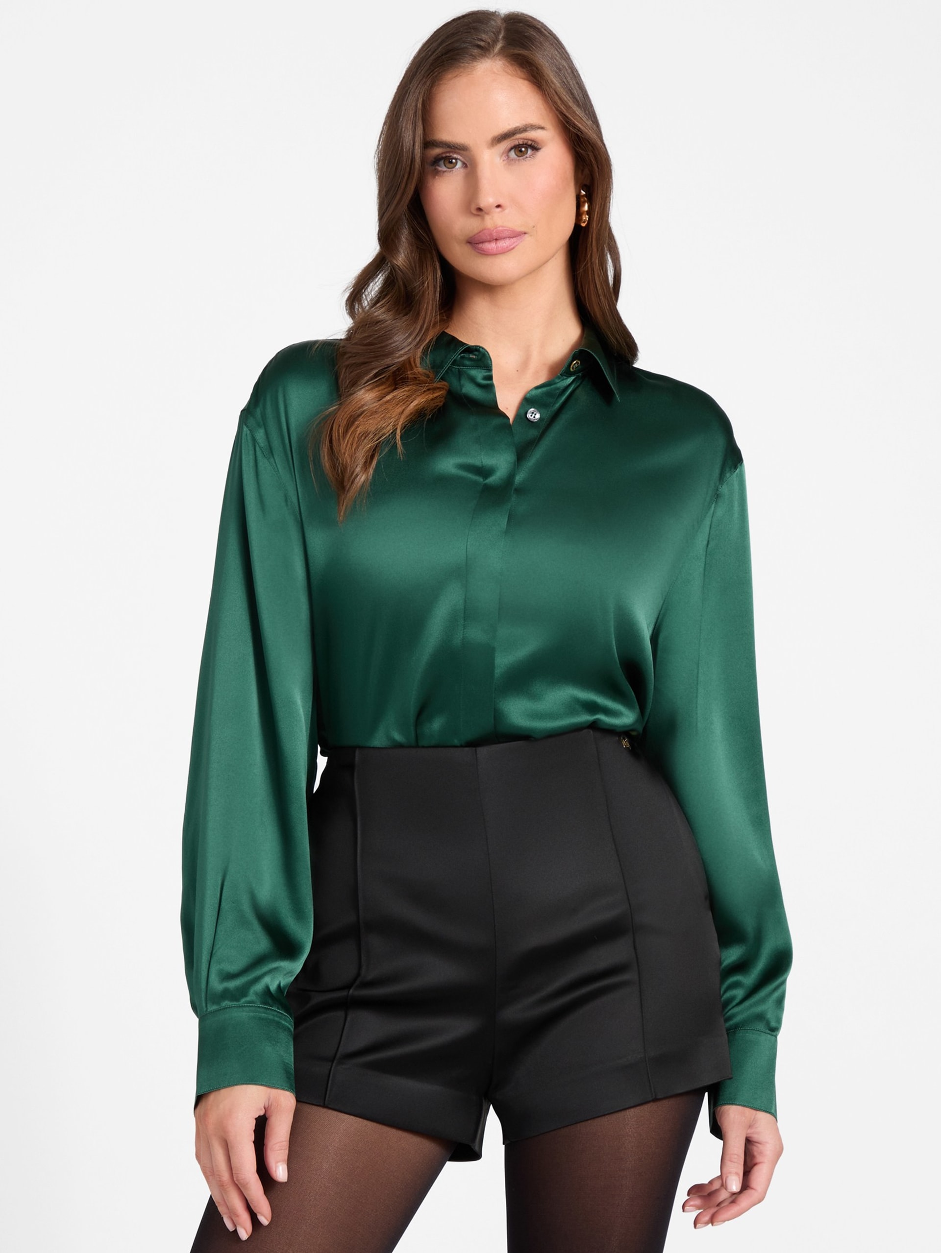 Camisa Elisa de seda oversized