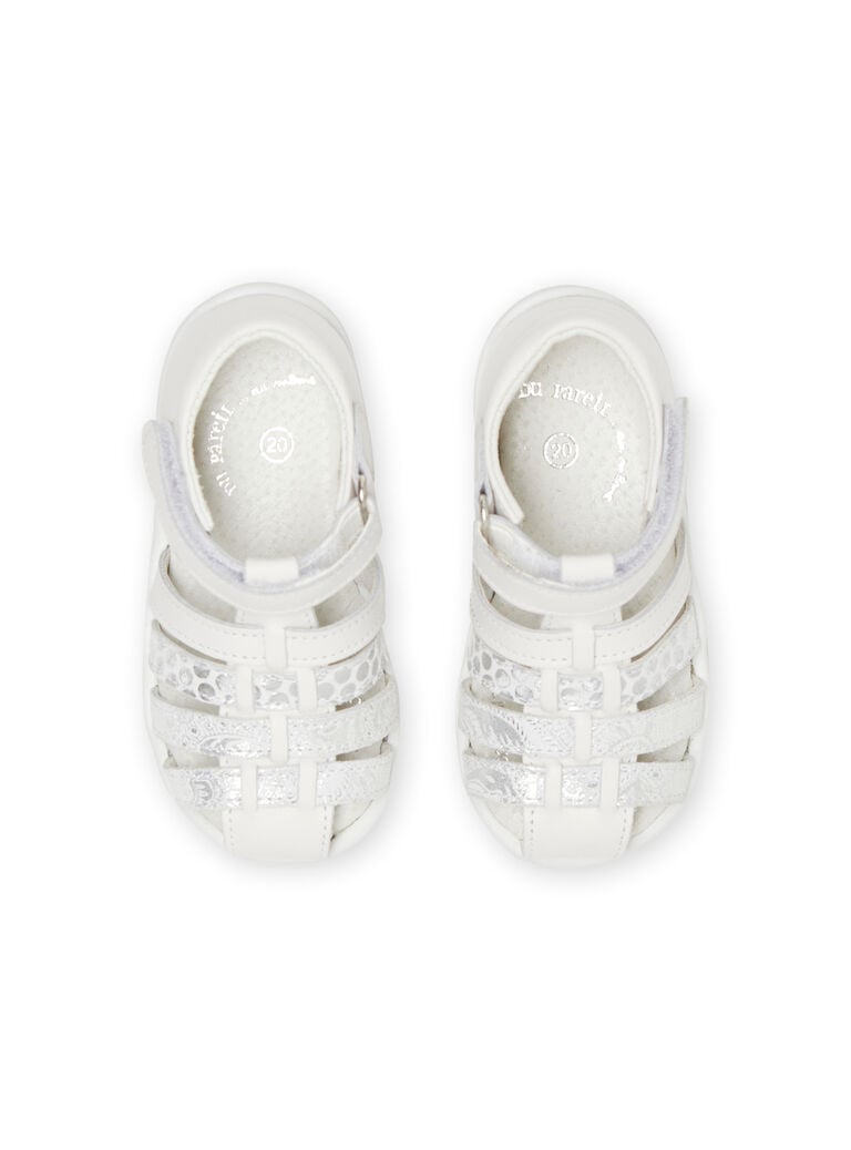 Sandales blanches bébé fille