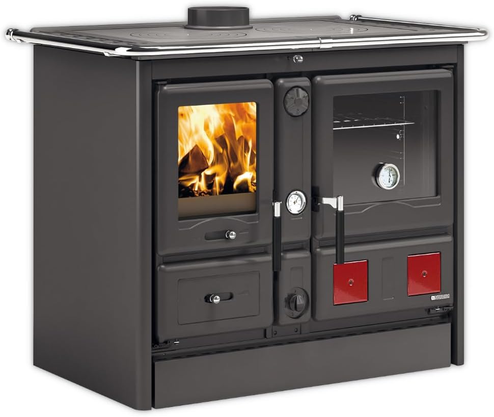 La Nordica wasserführender Küchenofen | TERMOROSA XXL DSA.16 | 16,8 kW | Schwarz