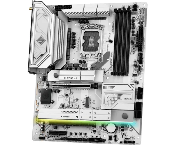 ASRock Z890 STEEL LEGENd WiFi - Bundkort - ATX - LGA1851 sokkel - Z890 Chipset - USB4, USB-C 3.2 Gen 2x2, USB 3.2 Gen 2, USB 3.2 Gen 1 - 2.5 Gigabit LAN, Wi-Fi 7, Bluetooth - onboard grafik (CPU påkrævet) - HD Audio (8-kanaler)