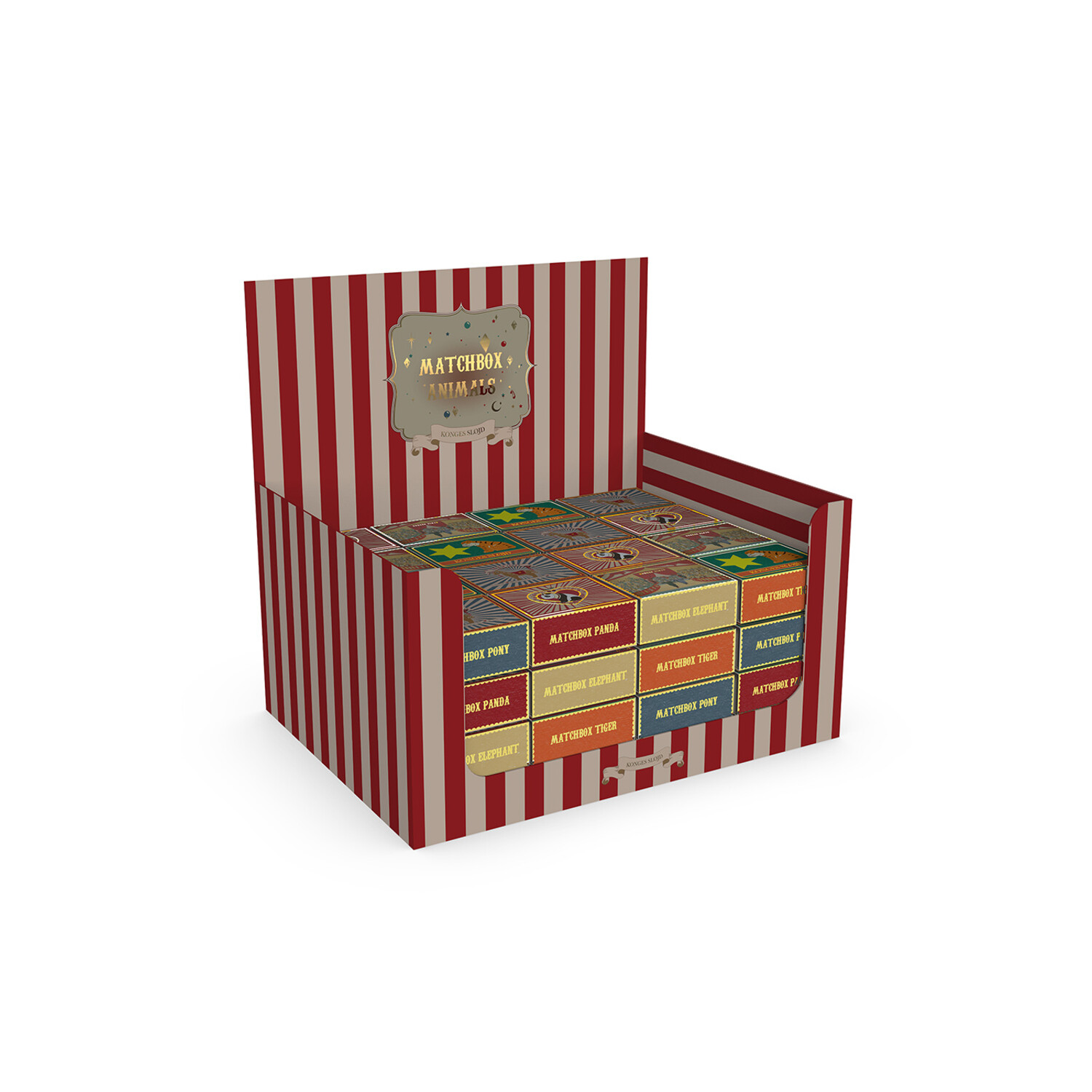 Konges Sløjd | Matchbox Animals In Display 48 Pcs Fsc | Multi