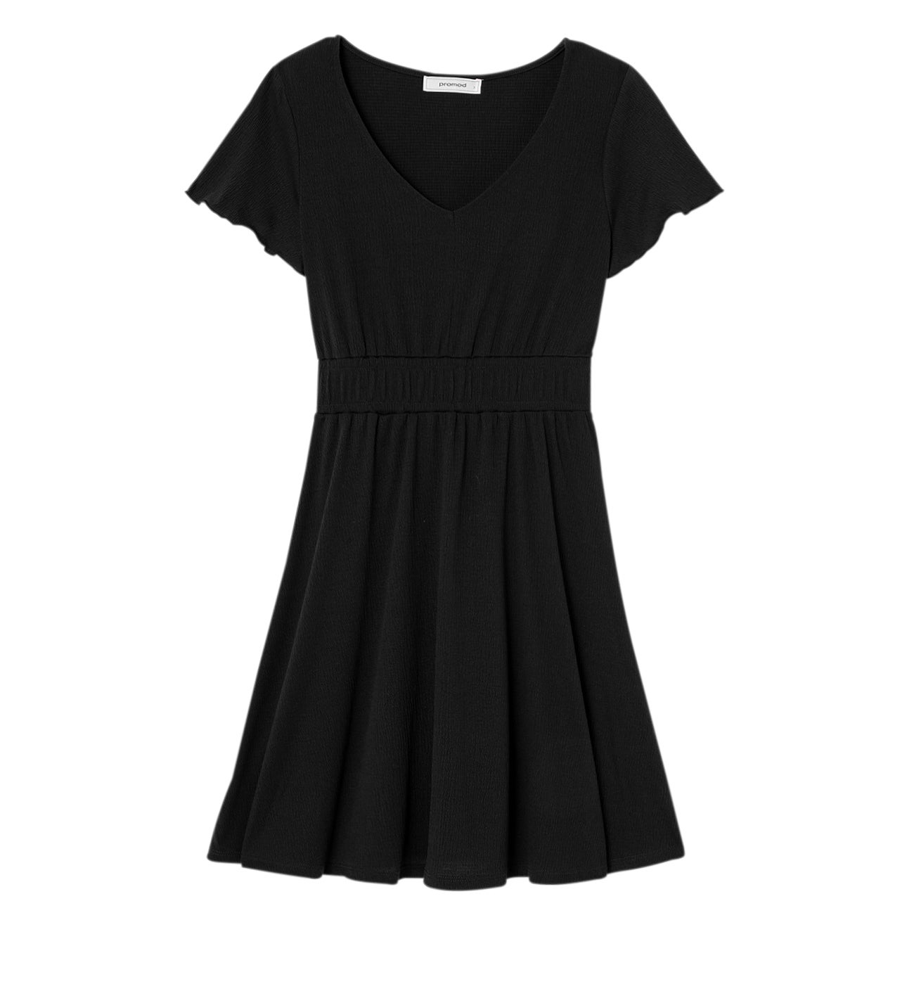 Robe manches courtes Femme - Noir