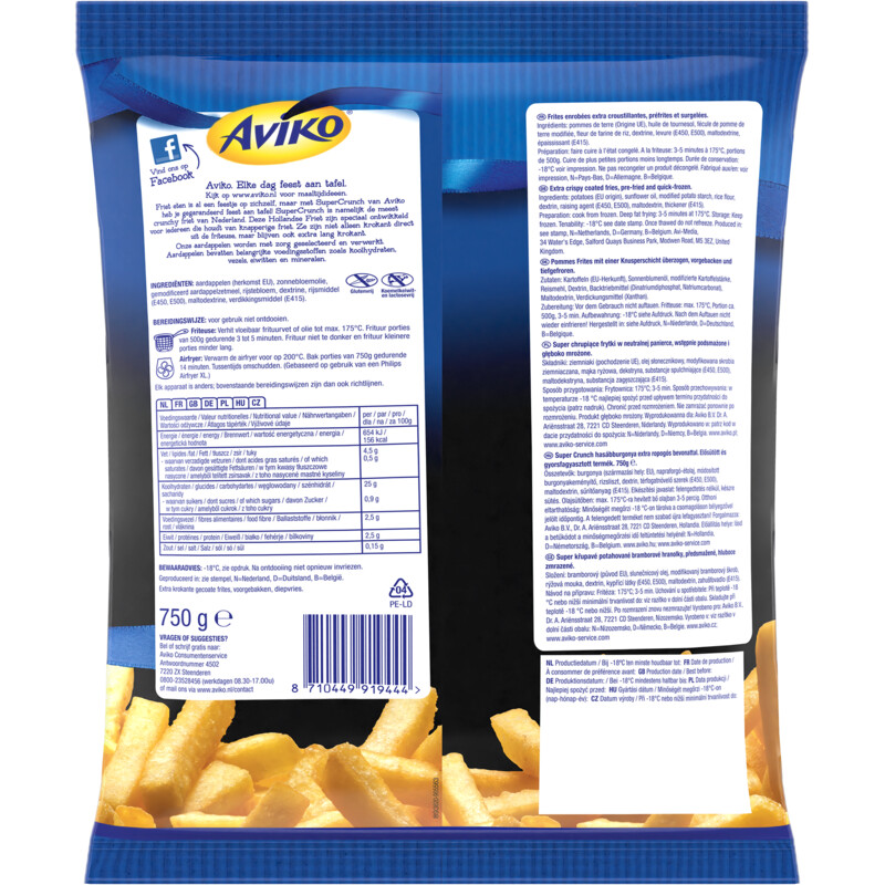 Aviko Supercrunch originals Hollandse friet