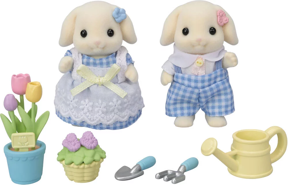 LE FRERE ET LA SŒUR LAPIN BELIER - SYLVANIAN FAMILLES