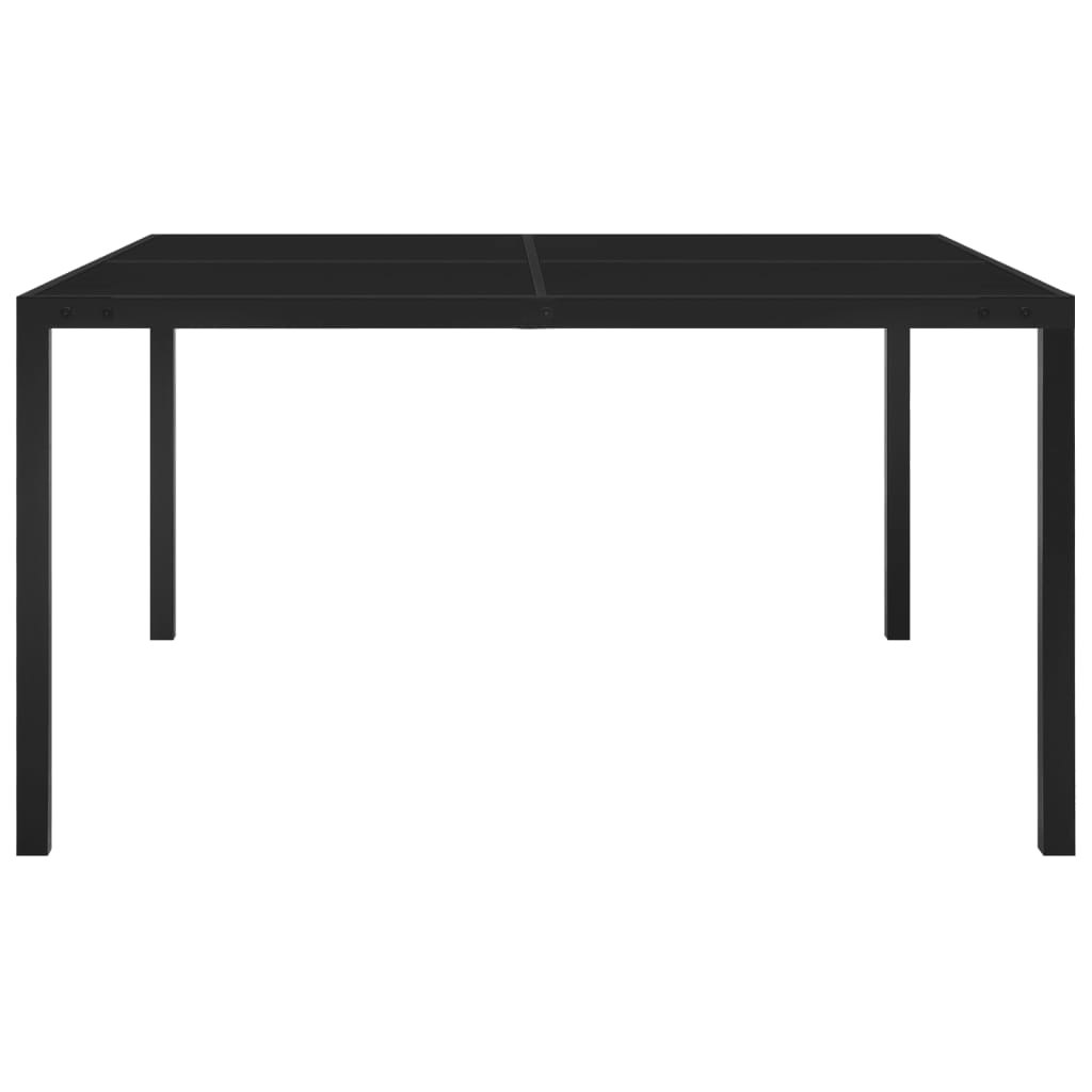 Mobilier de salle à manger d'extérieur 5 pièces acier