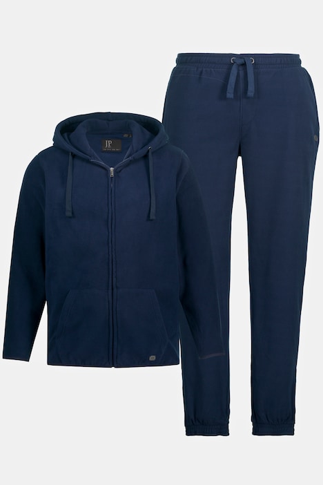 Jogginganzug, Fleece, 2-teilig, Homewear, Kapuze, Kängurutasche