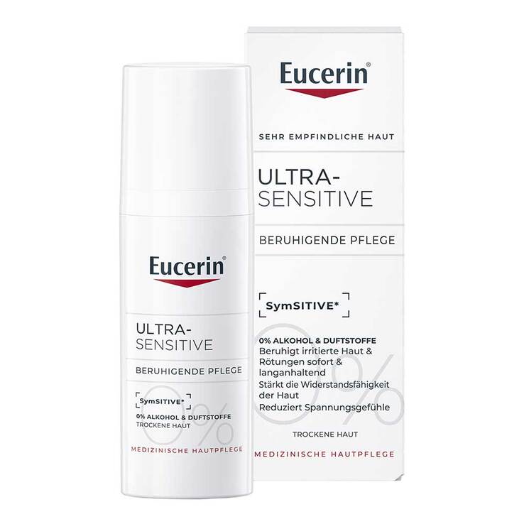 Eucerin UltraSensitive Beruhigende Pflege für trockene Haut, 50 ml