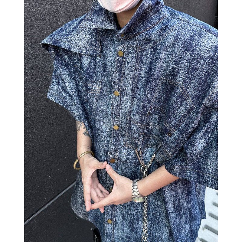 Freehop - Shirt met elleboogmouwen en zak aan de voorkant