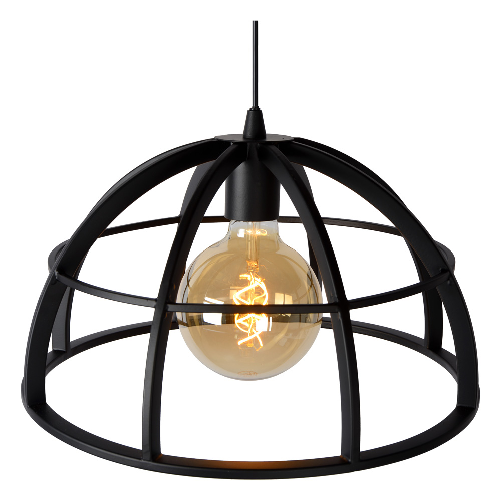 Lucide Dikra hanglamp 40cm 1x E27 zwart