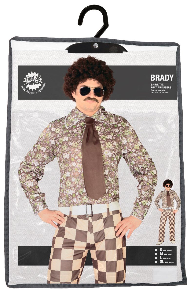 Disco 70S Kostuum Bruin Heren