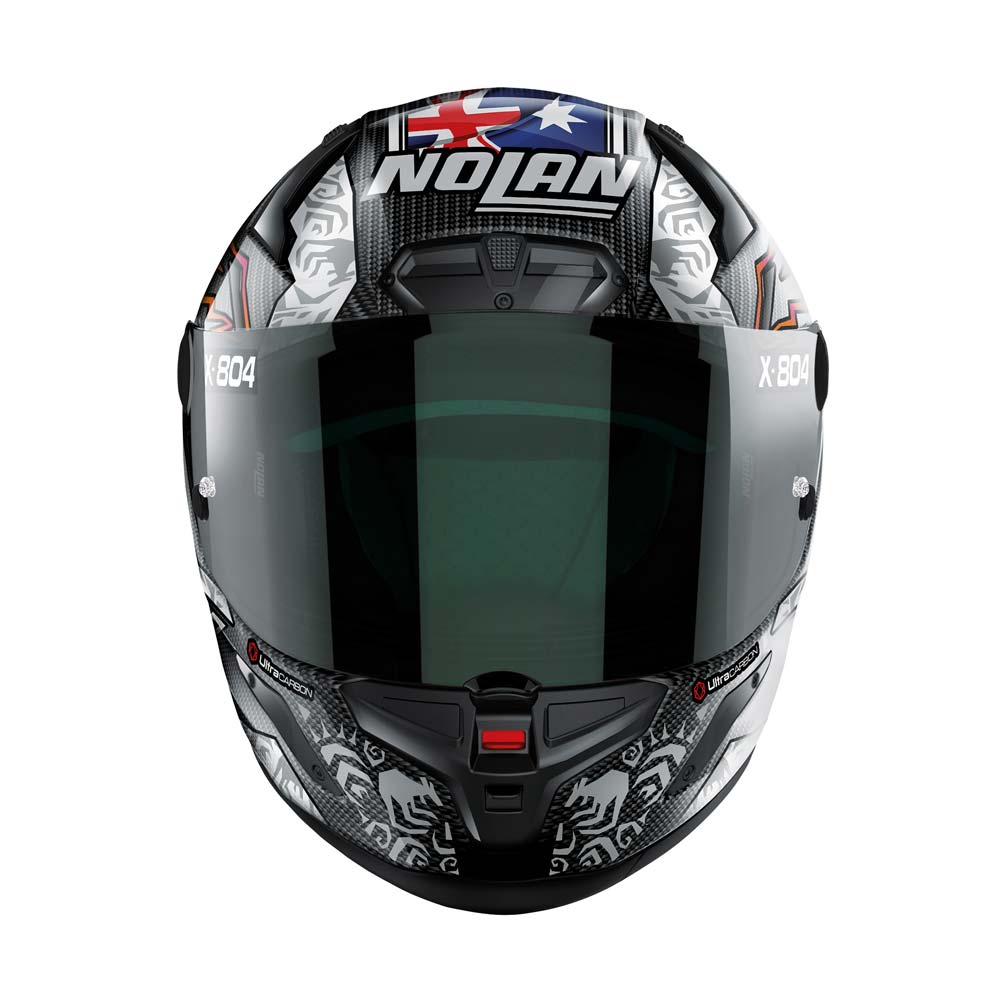 Nolan - Casque X-804 RS Ultra Carbon Replica C. Stoner 10° Anniversary Carbone / Bleu / Blanc / Rouge