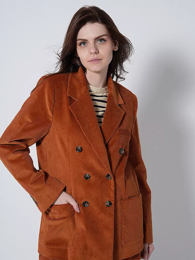 TOMMY HILFIGER Cord Blazer Relaxed Fit orange