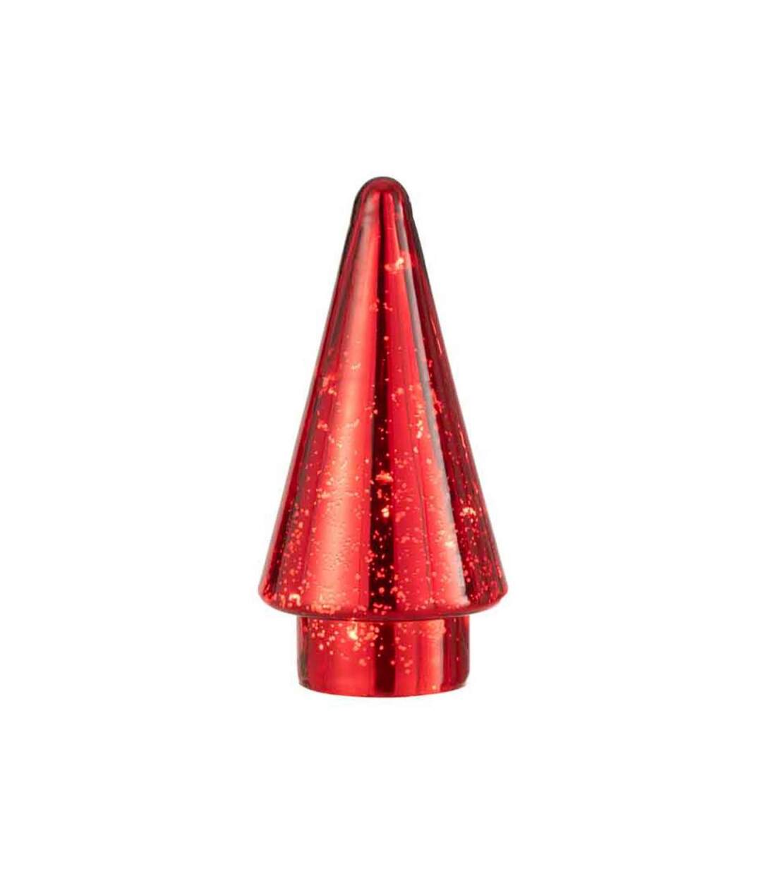 Paris Prix - Sapin De Noël En Verre led 19cm Rouge